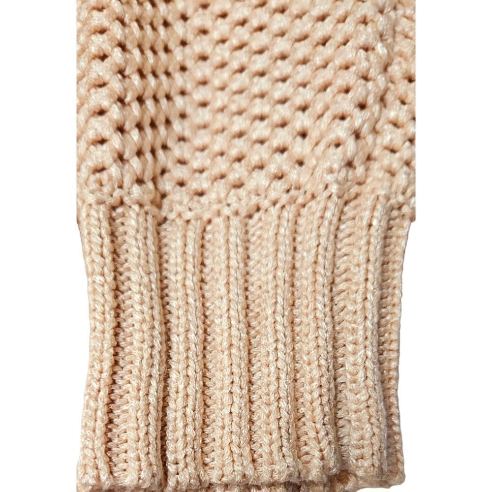 CALVIN KLEIN JEANS New Round Neck CableโKnit Pink Rose Sweater SIZE Large - Picture 7 of 12